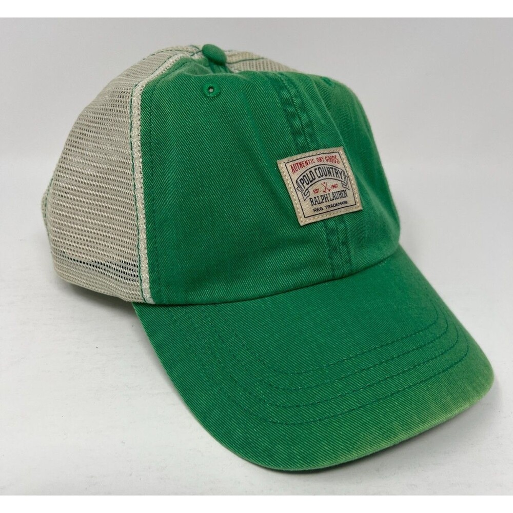 Polo Ralph Lauren Men's COTTON TWILL CLASSIC TRUCKER HAT Green Country Cap NWT